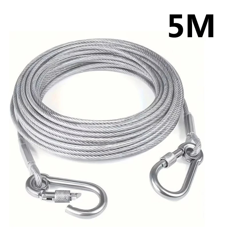 Versatile stainless steel clothesline by Corporación Turística, 2 meters long, ideal for hanging and drying garments.