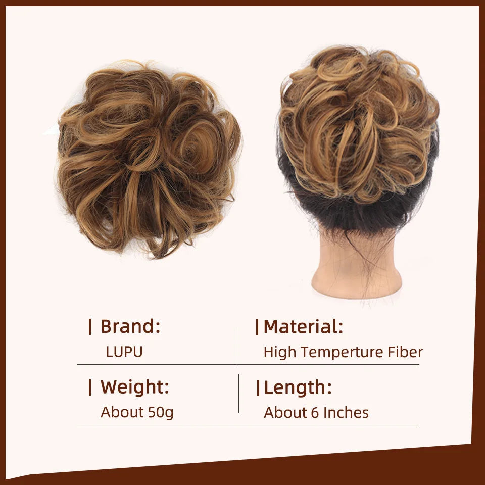 Disheveled synthetic LUPU bow hair clip from Corporación Turística, featuring a claw design and a piece for easy styling.