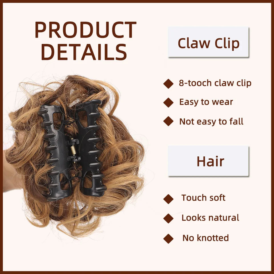 Disorderly synthetic LUPU bow clip by Corporación Turística, featuring a textured, casual hair accessory with a clip for easy wear.