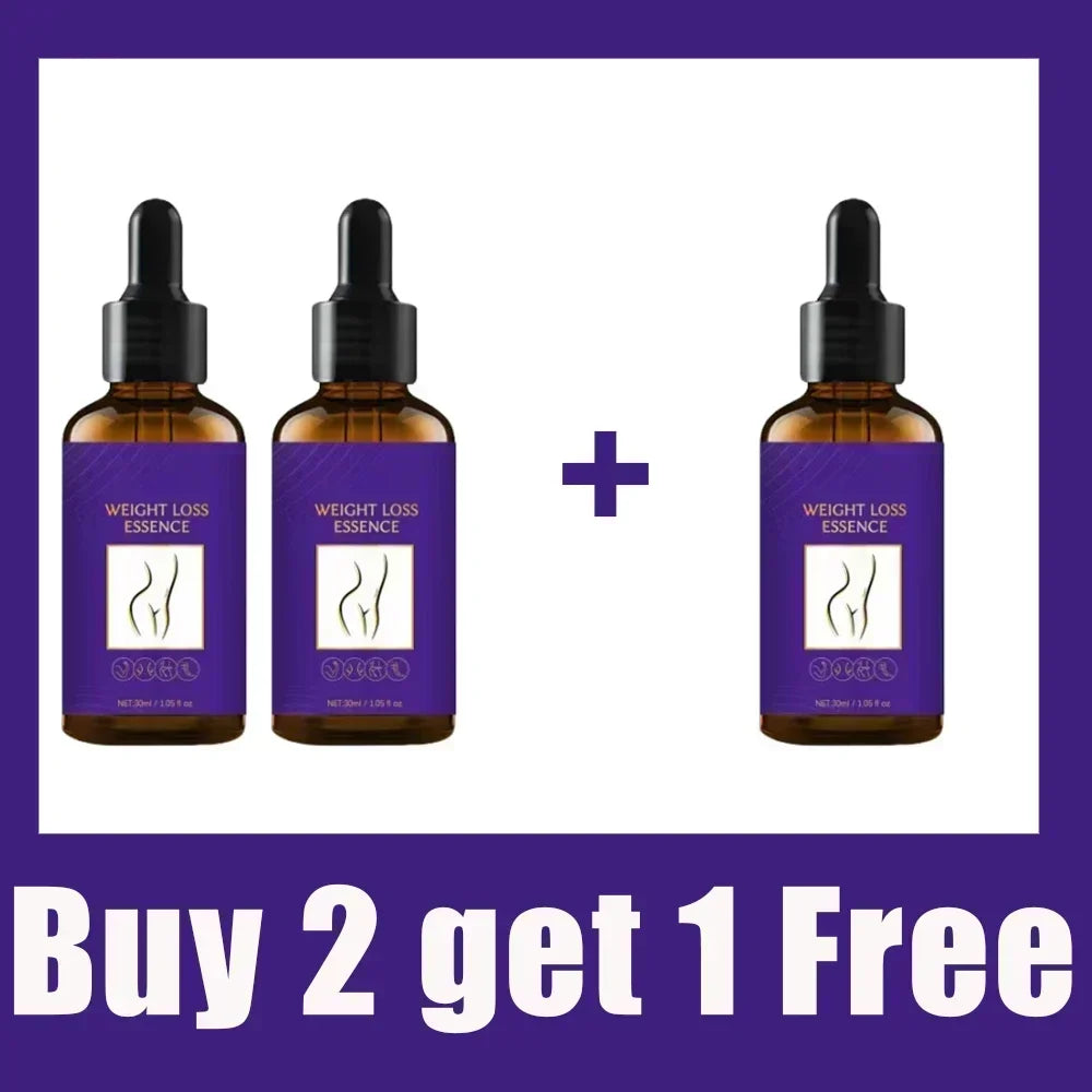 Set of three Corporación Turística essential oils for rapid weight loss, designed to support a 7-day fat-burning program.