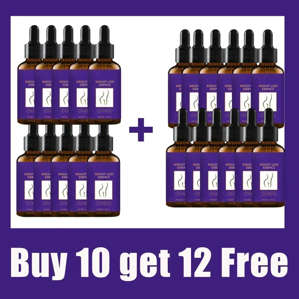 Set of three essential oils for rapid weight loss in 7 days by Corporación Turística, with natural plant-based ingredients.