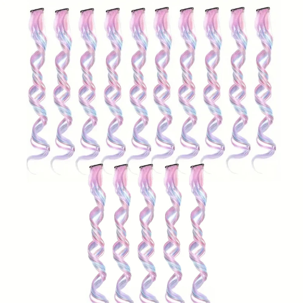 Set of 3, 5, 8, or 10 hair extensions for women with clip-in style, featuring natural hair textures from Corporación Turística.