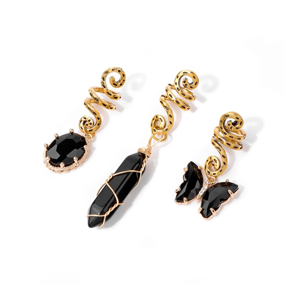 Natural stone pendant jewelry for women and girls, featuring three 4.72-inch pendants from Corporación Turística.