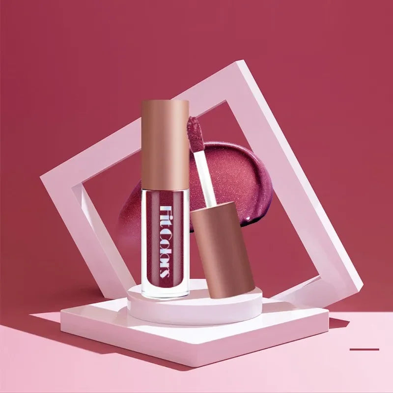 Set of 4 metallic lipstick shine anti-stick cups by Corporación Turística, featuring a shiny finish and compact design.