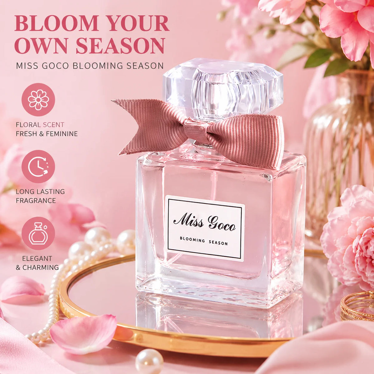 Floral Sweetheart EDT perfume by Corporación Turística in a 50ml bottle, featuring a delicate floral and sweet fragrance.
