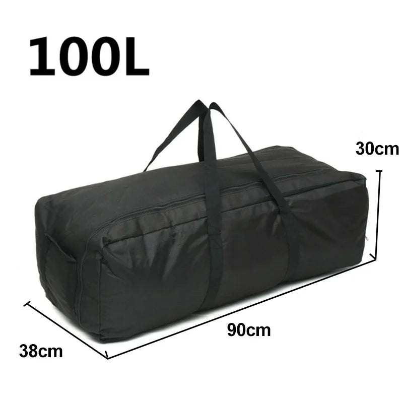 55L camping gear storage bag by Corporación Turística, durable coffee-colored travel and camping equipment organizer.