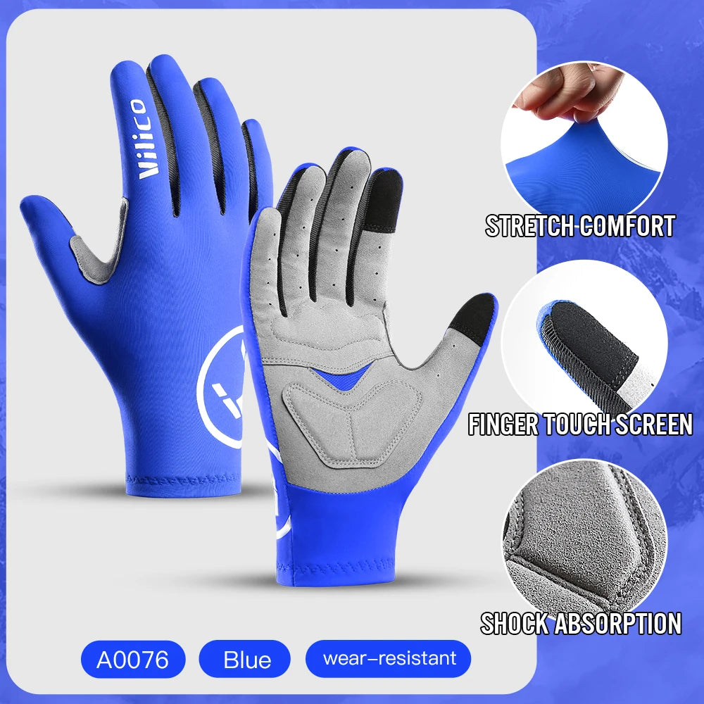 Vilico cycling gloves by Corporación Turística, professional outdoor cycling gloves with breathable fabric and padded palms.