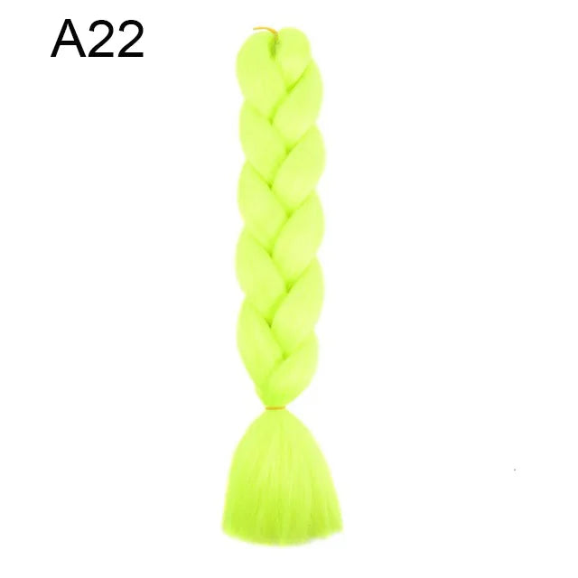 Synthetic ombré braided hair extension in 24 inches, from Corporación Turística, shown in a single package.