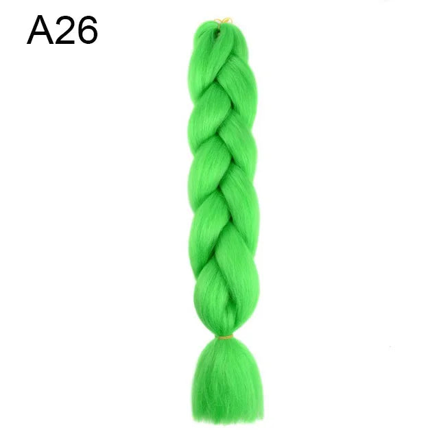 Synthetic 24-inch ombré braided hair extension from Corporación Turística, shown in a single package on a plain background.