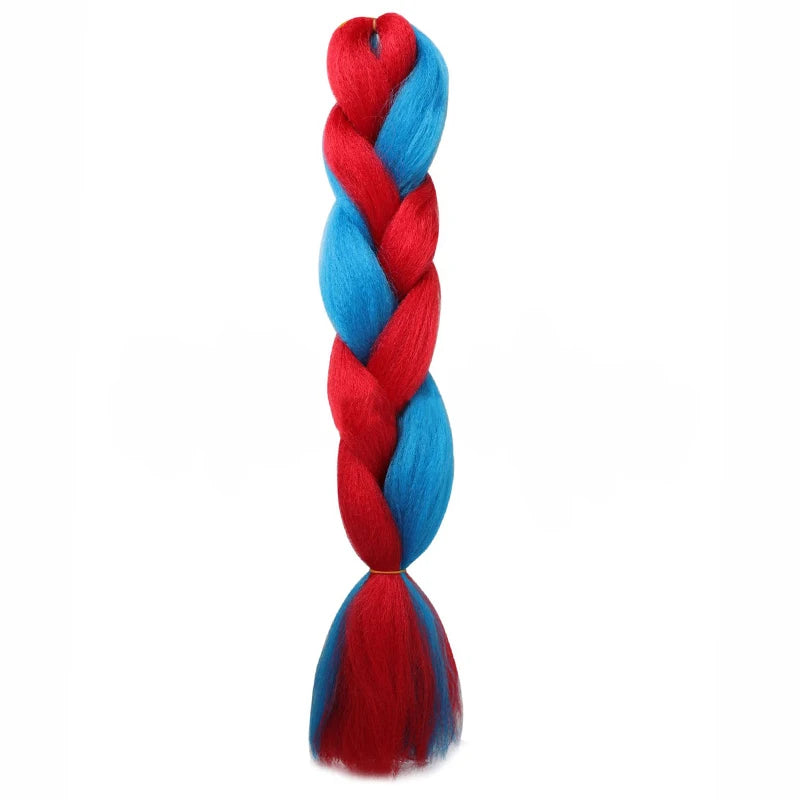 Long synthetic Yaki braids, 24 inches, straight style, from Corporación Turística, shown in the image.