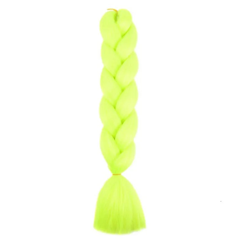 Long synthetic Yaki braids, 24 inches, straight style, from Corporación Turística, shown in the product image.