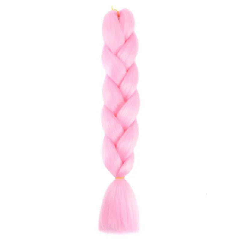 Long synthetic Yaki braids, 24 inches, straight style, from Corporación Turística, shown in the product image.