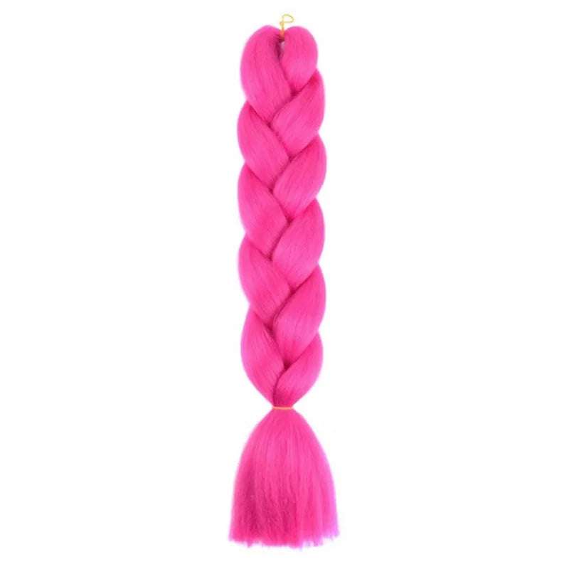 Long synthetic Yaki braids, 24 inches, straight style from Corporación Turística, shown in the image.