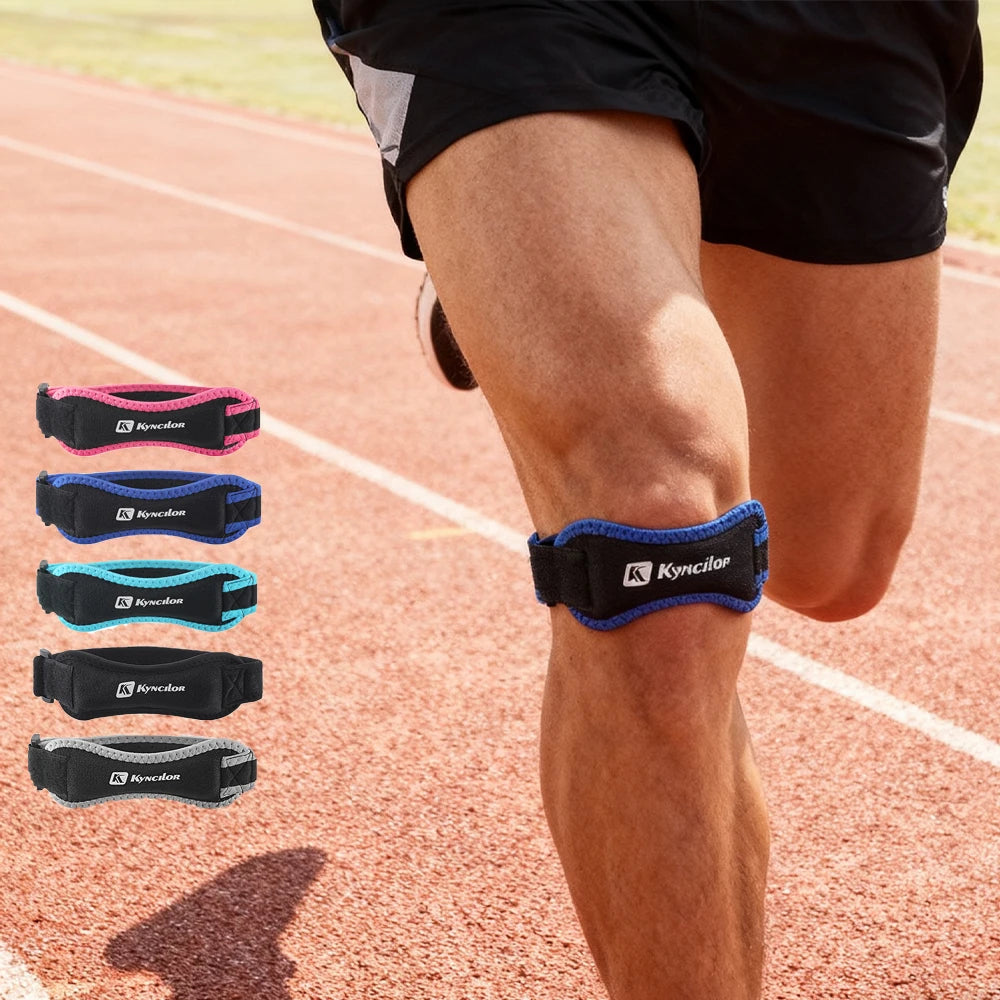 Adjustable patellar tendon knee brace by Corporación Turística, supporting the knee and providing stability.