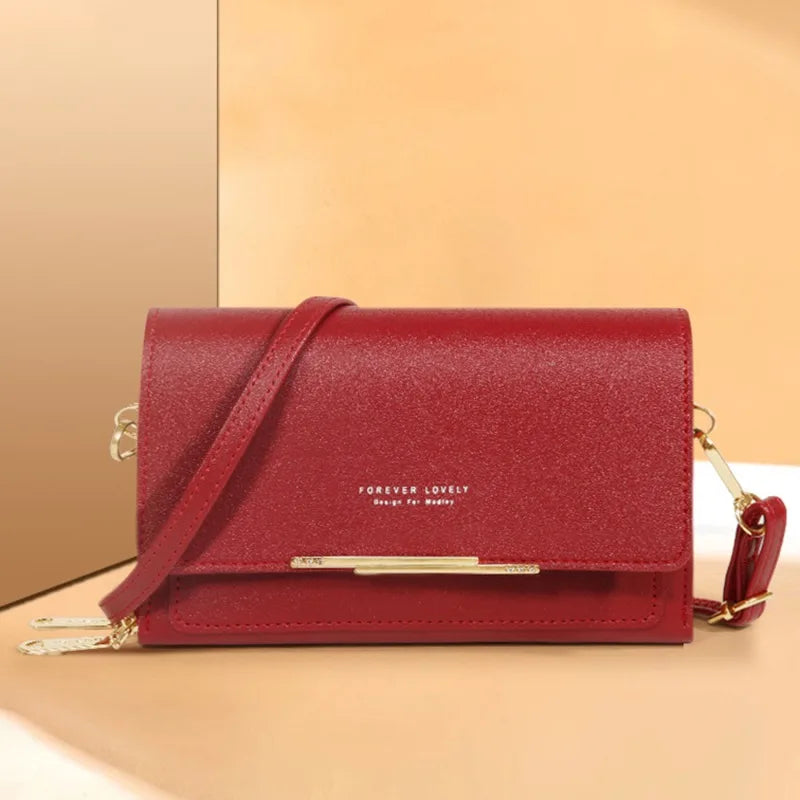 Sky blue Korean-style women's handbag with large capacity, elegant yet casual, suitable for carrying mobile phones and essentials.