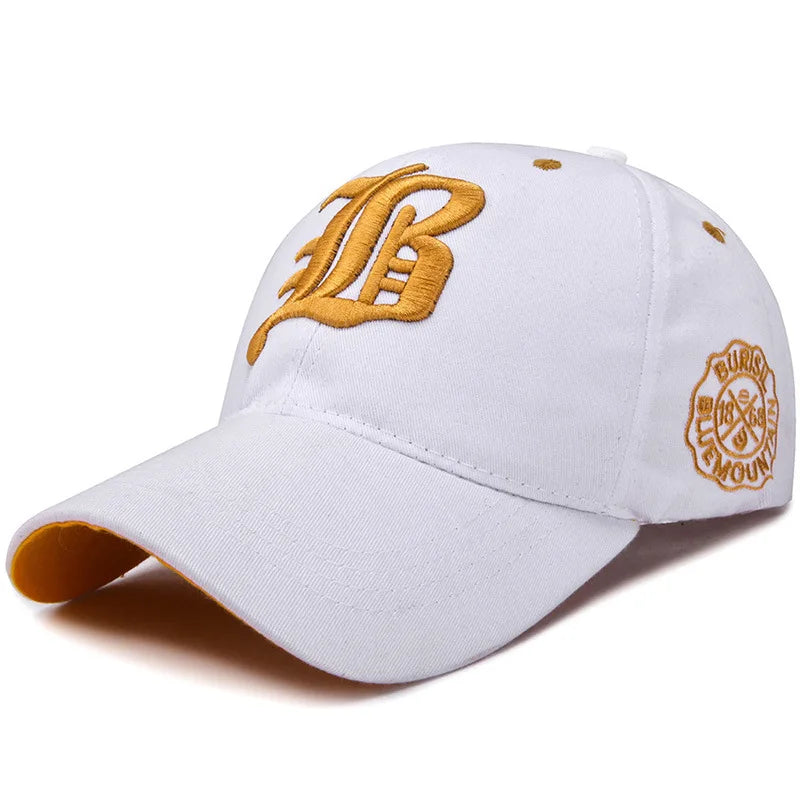 Blue cotton baseball cap by Corporación Turística with embroidered design, unisex casual summer hat for sun protection