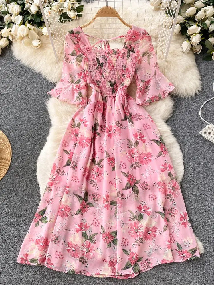 Yellow women's dress by YuooMuoo, featuring a stylish design and comfortable fit, ideal for casual or semi-formal occasions.