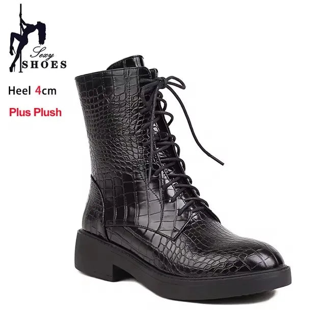 Women's knee-high boots with side zipper from Corporación Turística, featuring a sleek design and stylish ankle fit.