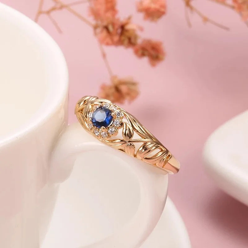 14k gold diamond ring for women featuring sparkling diamonds, showcasing elegant jewelry by Corporación Turística.