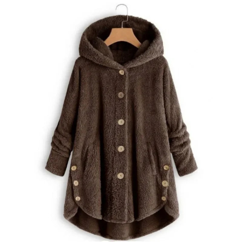 Light blue women's autumn and winter coat from Corporación Turística, warm and stylish with a cozy fit in size XXL.
