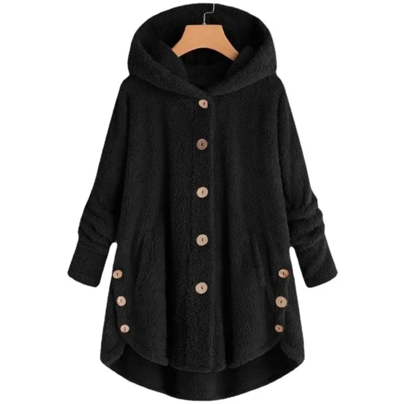 Light blue women's autumn and winter coat by Corporación Turística, warm and cozy outerwear for cold weather.