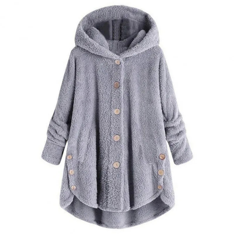 Light blue women's autumn and winter coat by Corporación Turística, warm and stylish outerwear for cold weather.