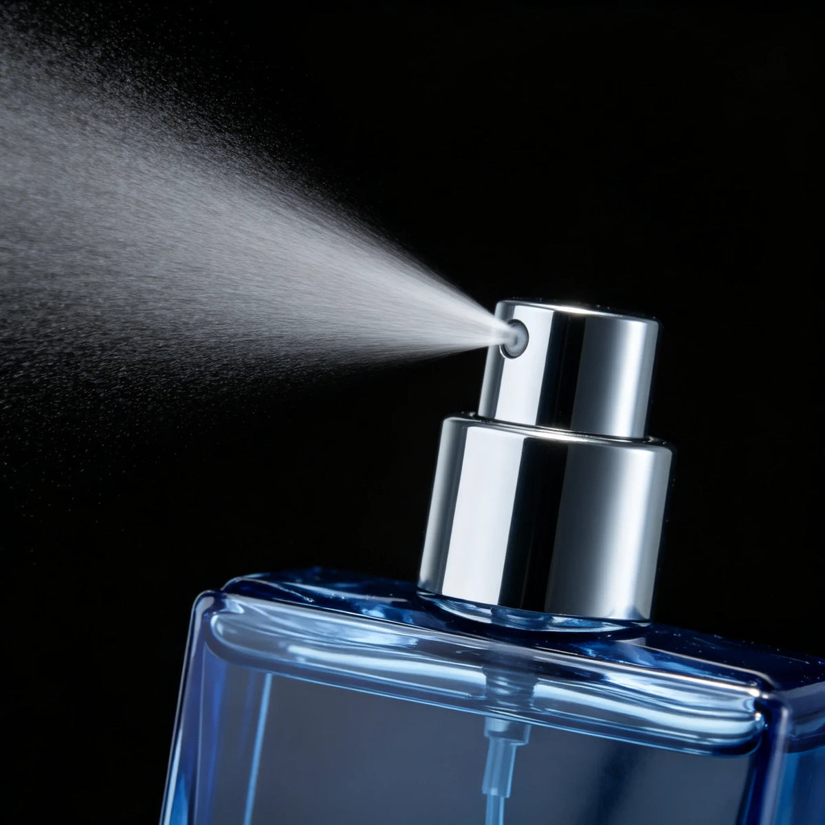 Fresco men's Eau de Parfum spray in 55ml bottle by Corporación Turística, featuring a sleek blue design and USA-themed accents.