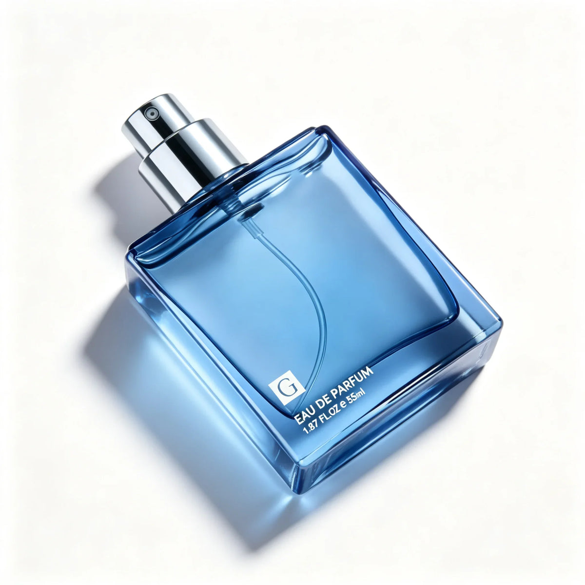 Corporación Turística Eau de Parfum para Hombre 55ml spray, fresh and masculine fragrance in a blue bottle.