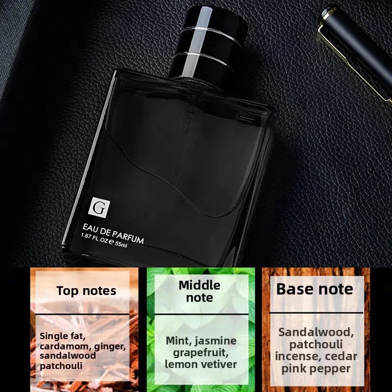 Set de 2 fragancias Eau De Parfum para hombre de 55 ml, de Corporación Turística, con frascos azules y diseño elegante.