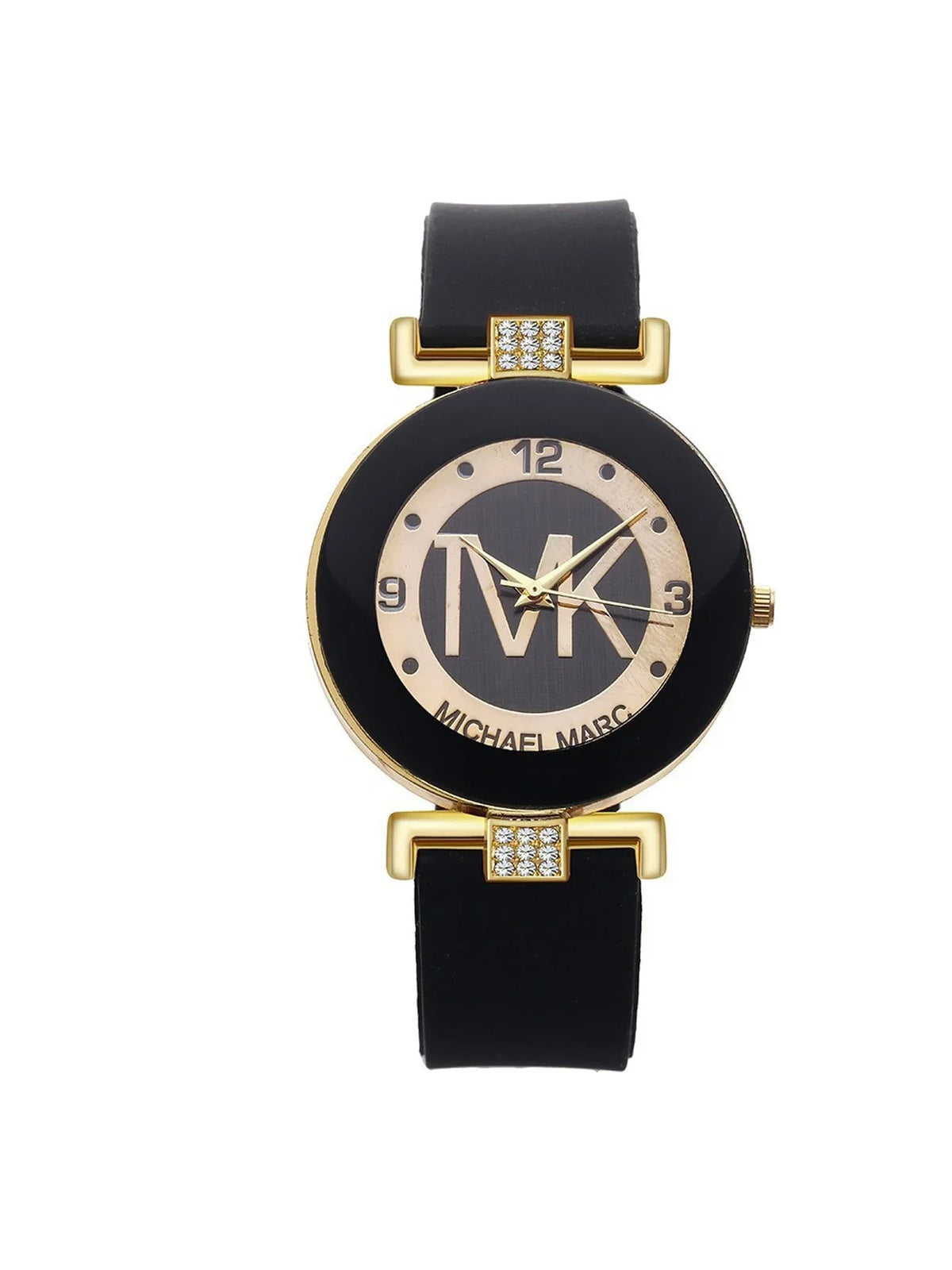 Classic fashion quartz watch with a large dial by Corporación Turística, featuring a sleek silver-tone finish and stylish design.