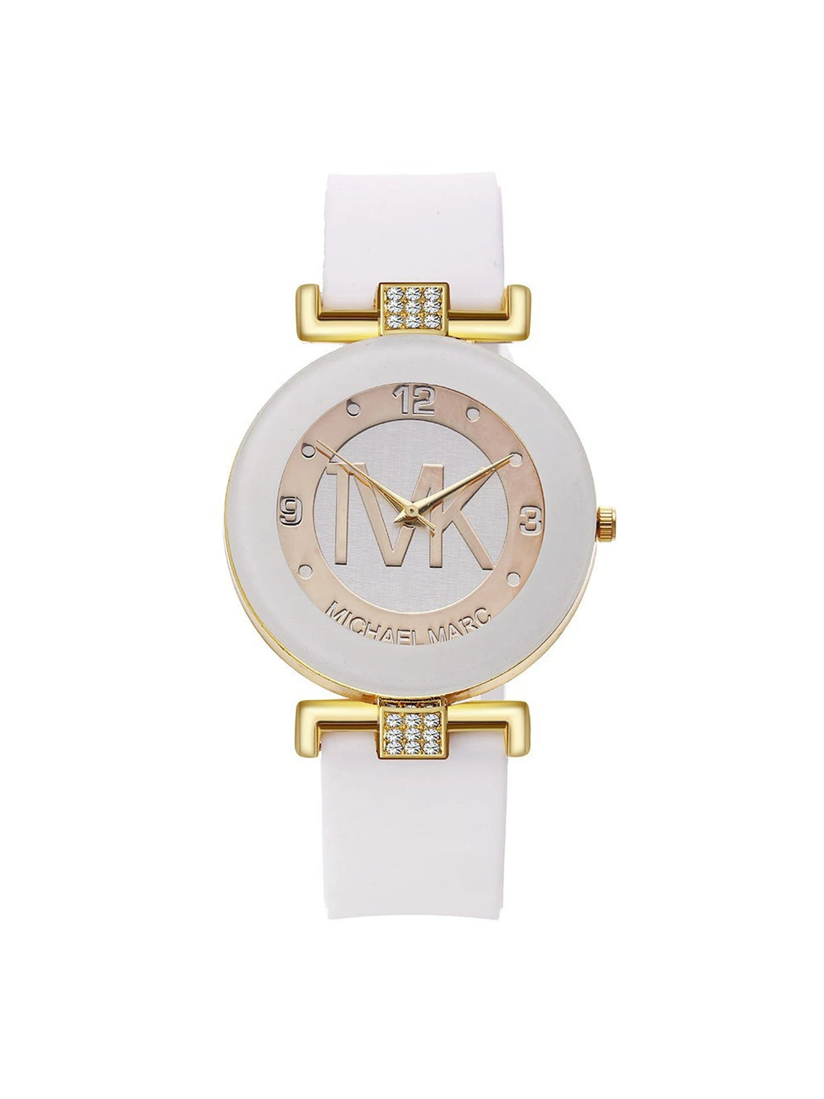 Classic fashion quartz watch with a large dial by Corporación Turística, featuring a sleek silver finish and minimalist design.