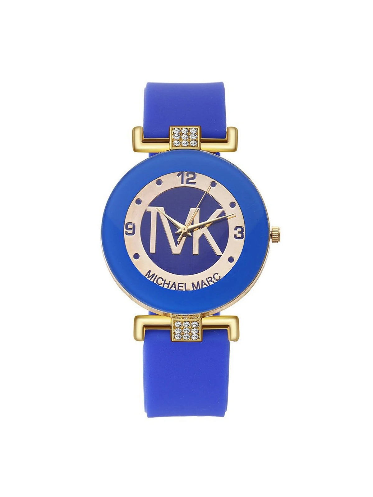 Classic fashion quartz watch with a large dial by Corporación Turística, featuring a sleek silver-tone design and easy-to-read face.