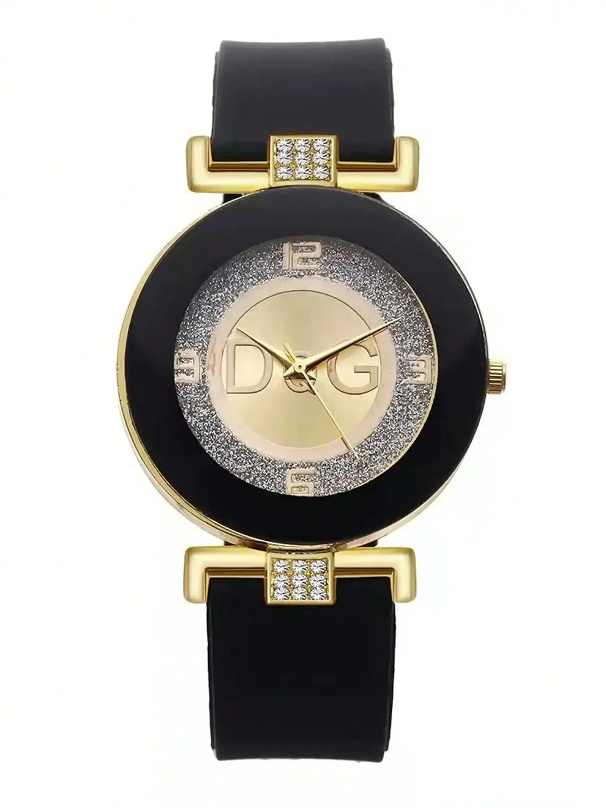 Classic fashion quartz watch with a large dial, featuring a sleek design and silver-tone finish by Corporación Turística.
