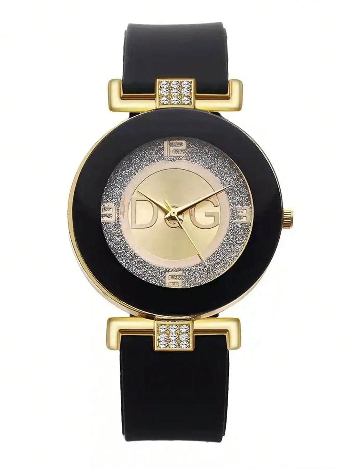 Classic fashion quartz watch with a large dial and sleek design by Corporación Turística.