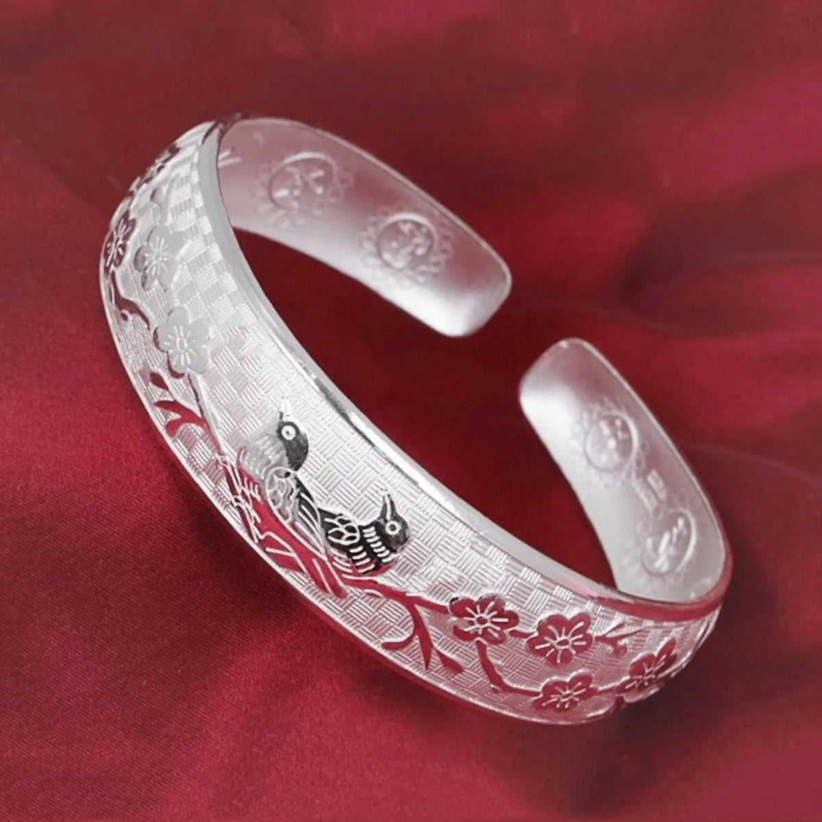 Simple open sterling silver bracelet for women, featuring sleek design and polished finish, by Corporación Turística.