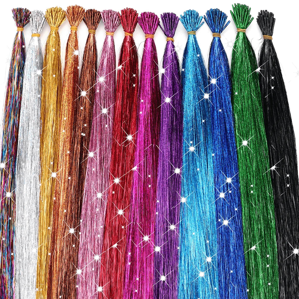 20-inch synthetic fairy hair extension kit by Corporación Turística, featuring shiny, colorful, and playful hair strands for creative styling