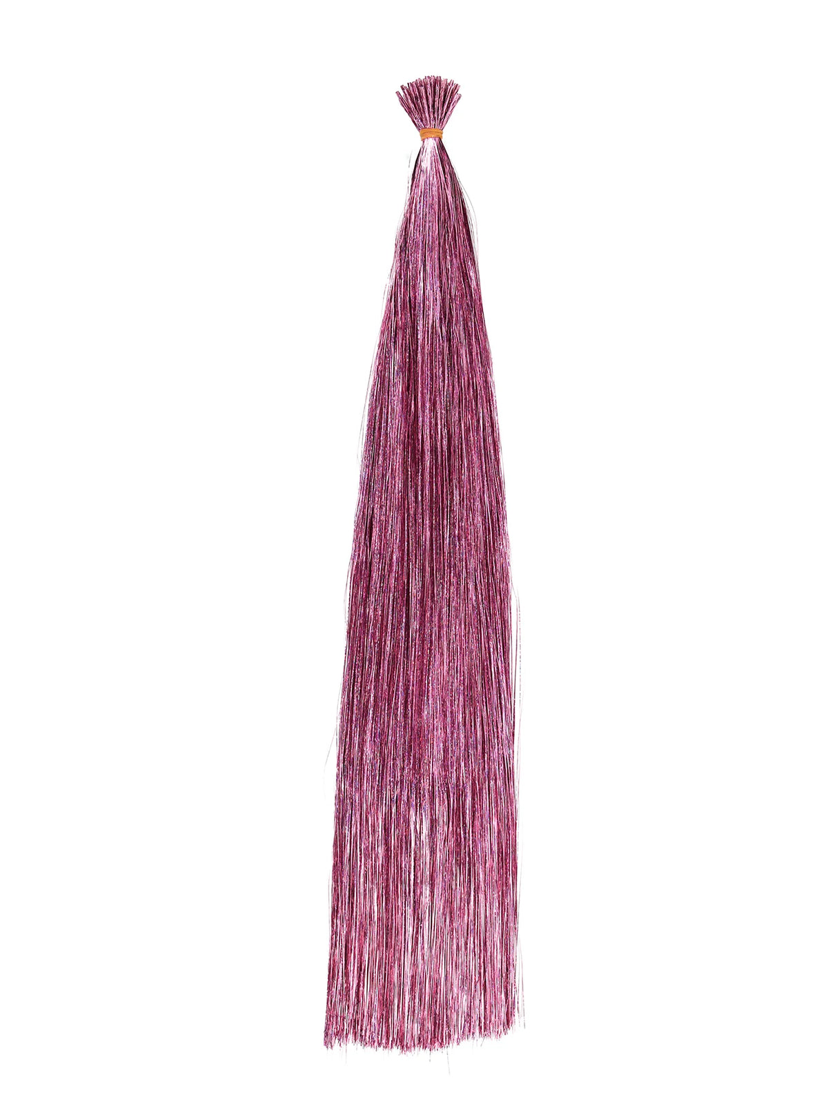 Synthetic fairy hair extension kit featuring shimmering 20-inch colorful strands for fun, vibrant hairstyle accessories.