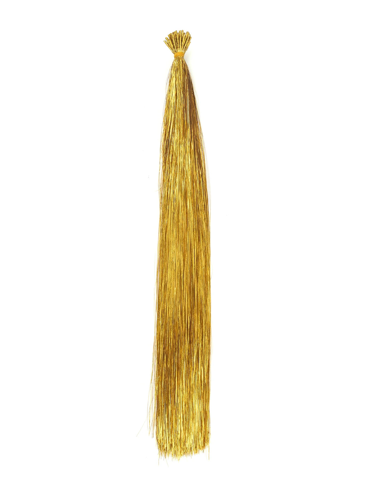Synthetic fairy hair extension kit in vibrant colors, 20 inches long, with shimmering, shiny strands for a magical hair look.
