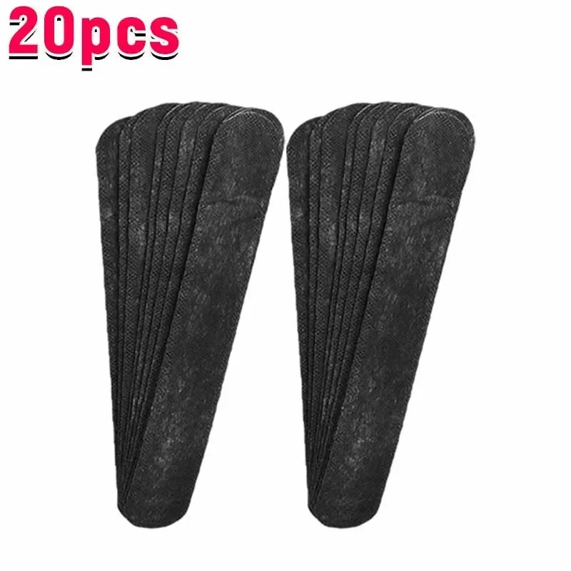 Set of 40 absorbent sweat stickers for hats by Corporación Turística, shown on a black hat to reduce moisture and sweat.