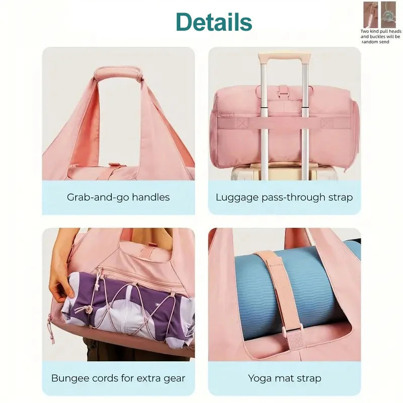 Black yoga mat bag from Corporación Turística, gym and fitness tote with shoulder strap for carrying yoga mats and workout gear.
