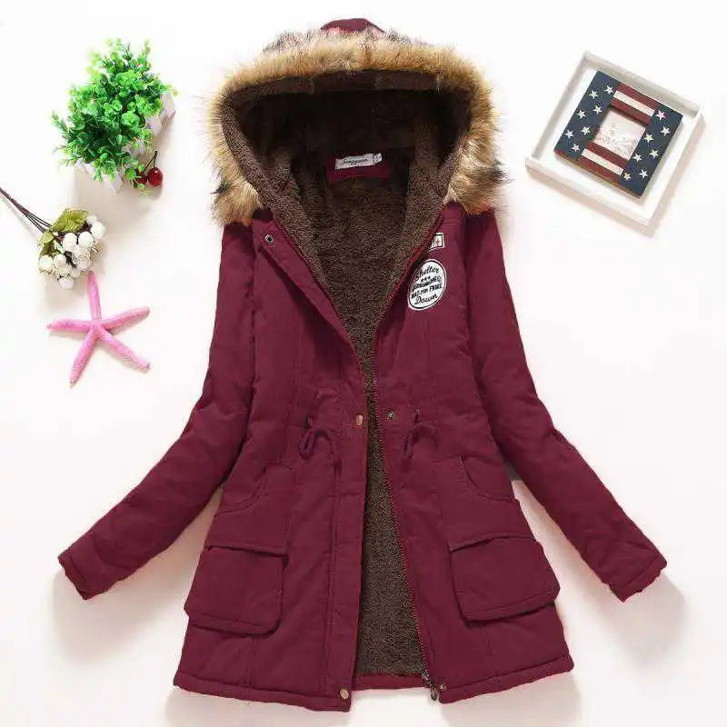 Black women's cotton jacket from Corporación Turística, fitted casual coat with a stylish, comfortable design.