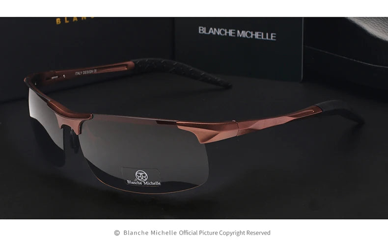 Black and silver UV400 rectangular driving sunglasses by Corporación Turística with outdoor sun protection.