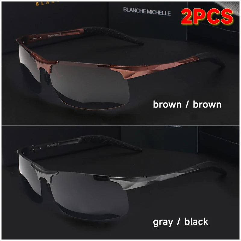 Black and silver rectangular UV400 driving sunglasses by Corporación Turística, designed for outdoor outdoor UV protection.