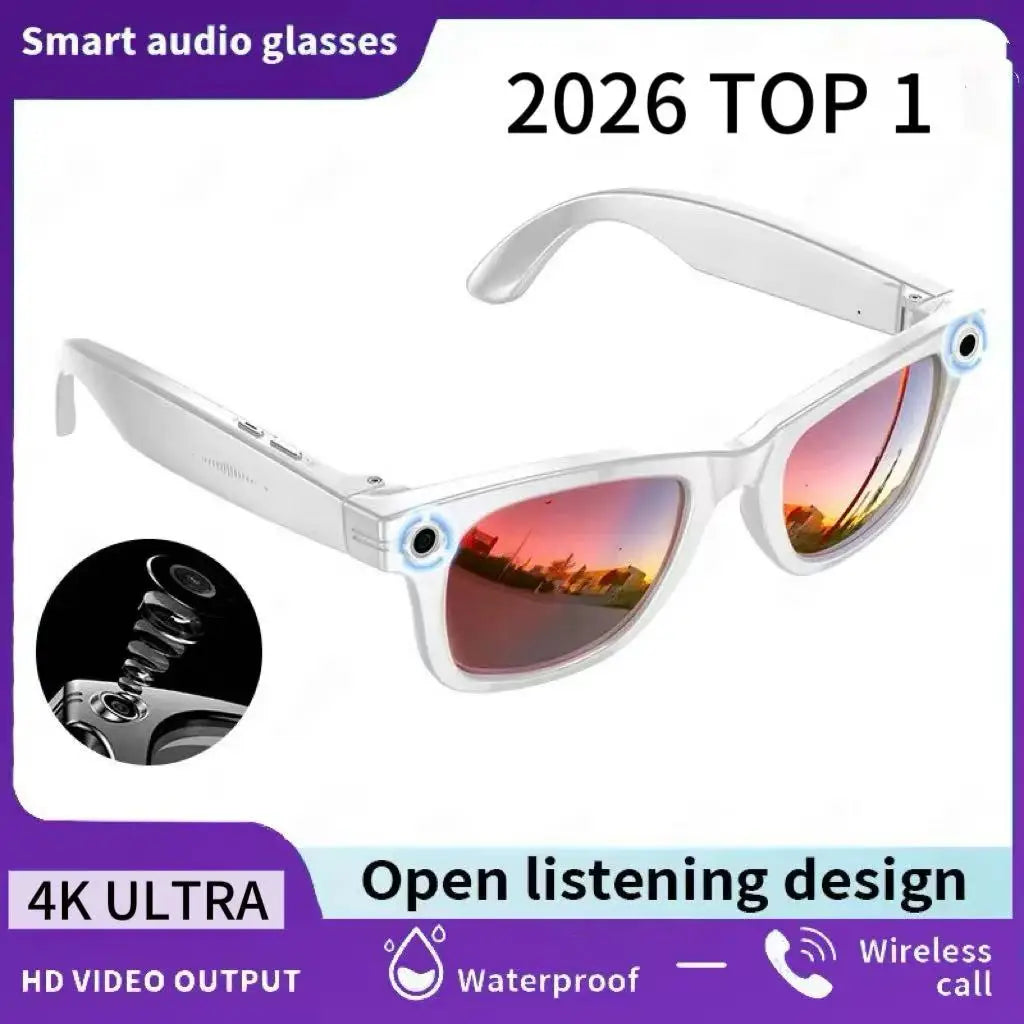 Black Meta AI TOP 1 smart sunglasses with 13MP camera, featuring sleek design and integrated smart technology from Corporación Turística.