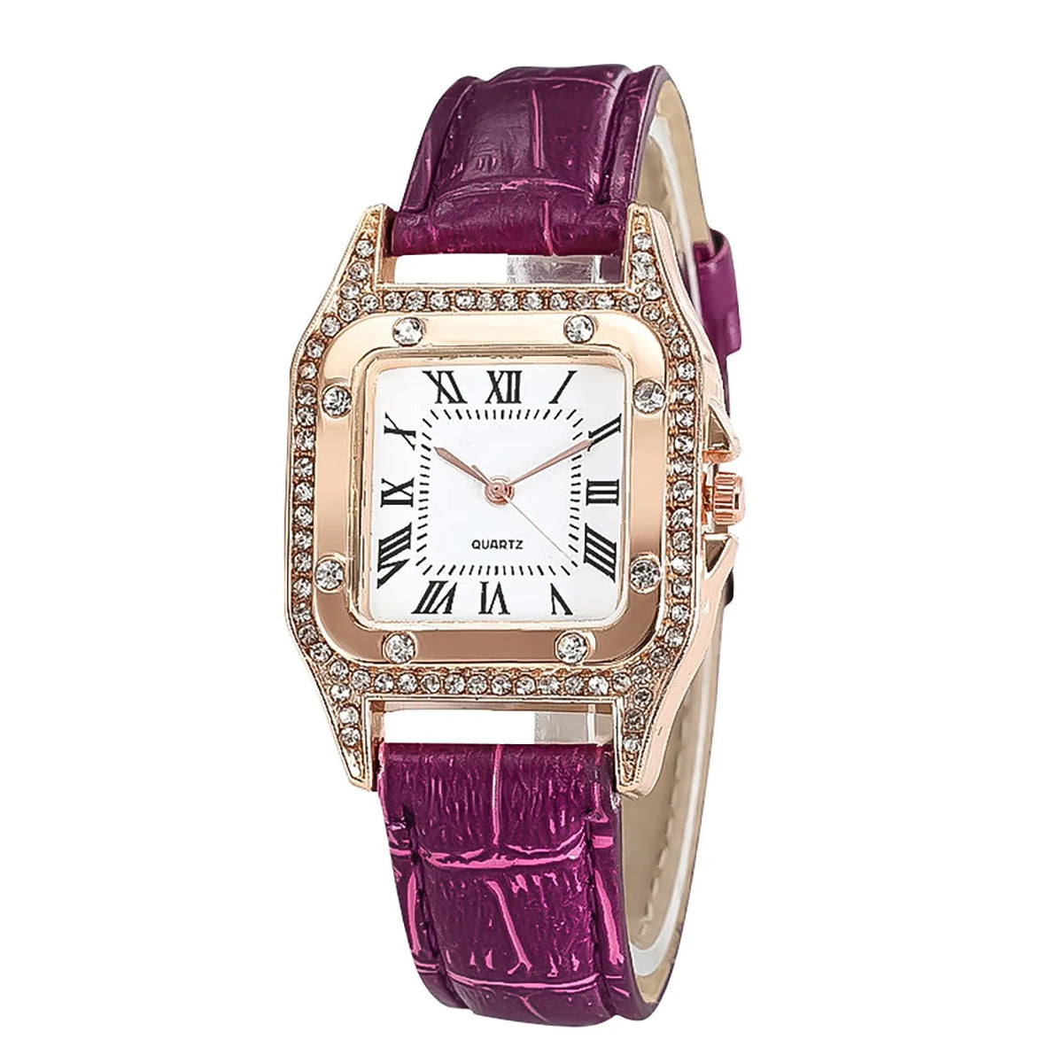 Elegant Corporación Turística brand watch with a white dial and leather strap, showcasing a sophisticated timepiece design.