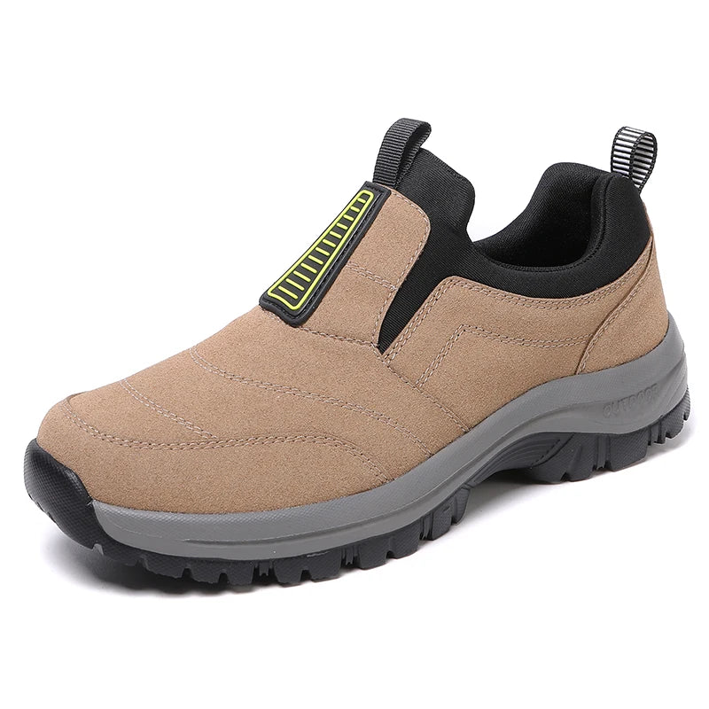 Blue men's casual sports sneakers by Corporación Turística featuring lightweight design and comfortable fit.