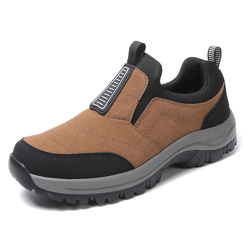 Blue men's casual sports sneakers by Corporación Turística, lightweight athletic shoes with comfortable design.