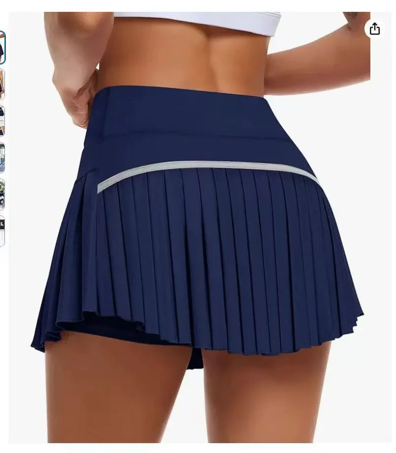 Blue women's summer sports shorts by Corporación Turística featuring a comfortable fit and lightweight fabric.