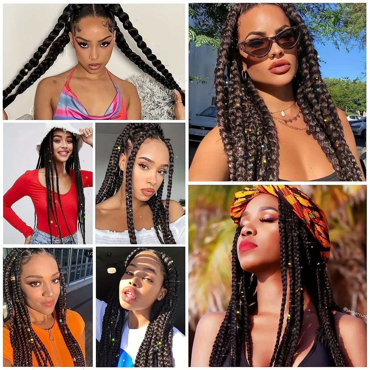 Girl's hair extensions with straight braids, 26-inch length, from Corporación Turística, designed for children's hairstyles.