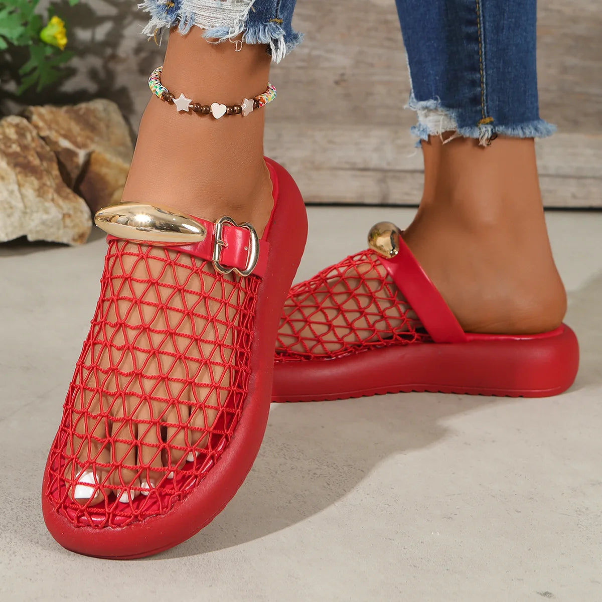 Luxury beach sandals by Corporación Turística with open toes, stylish design, and brown color, perfect for summer beach outings.